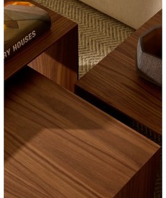 Tárolóasztal szett diófa dekorral 3 db-os 40x60 cm Litto – Kave Home