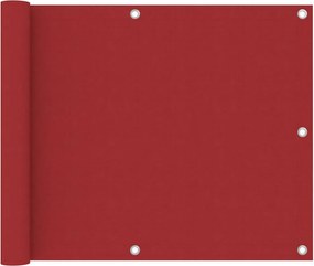 vidaXL piros oxford-szövet erkélyparaván 75 x 500 cm