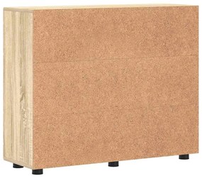 Széf polcokkal ajtóval sonoma tölgy 55.5 x 29 x 100 cm Faanyag