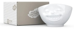 Fehér 'mosolygós' porcelántálka - 58products