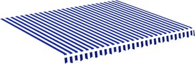 vidaXL kék és fehér csere napellenző ponyva 4 x 3,5 m