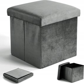 Puff LĂĄbtartĂł VelĂșr LĂĄda NyithatĂł ĂsszecsukhatĂł TĂĄrolĂł Doboz TĂĄrolĂłval L