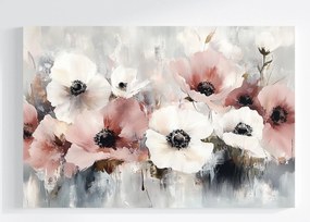 Vászonkép Canvas Akvarell Természet Virágok Csokor Kert 60x40