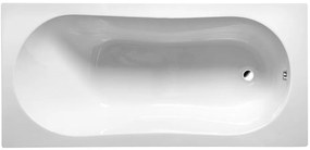 Aqualine Jizera egyenes kád 120x70 cm fehér G1270