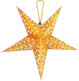 Tutumi, LED megvilágítású papírcsillag SY-002 45cm, arany, CHR-05002