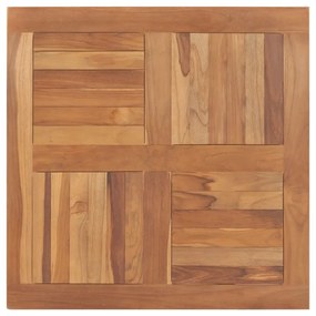 tömör tíkfa asztallap 80 x 80 x 2,5 cm