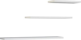 Tobi 3P fali lebegőpolc (3db), fehér