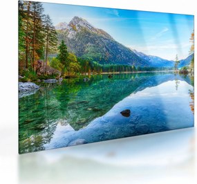 Üveg kép - Hintersee-tó (70x50 cm)
