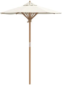 Kert Napernyő Krémfehér 150x210 cm Bambusz