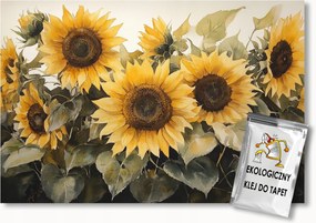 Fotótapéta Flizelina Természet Nyår Kert Virågok Napraforgók 100x75 ragasztó