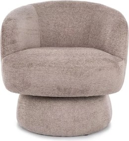 Forgatható design fotel COSMIC RAVEN, sötétbézs