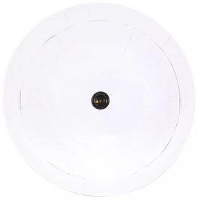 kerek fehér ipari vintage függőlámpa 25 W 41 cm E27