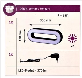 Paulmann 93933 - LED/6W IP44 Dimmelhető kültéri hordozható lámpa MOVAL 230V