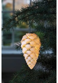 Fehér függő karácsonyi fénydekoráció ø 8 cm Celina – Sirius