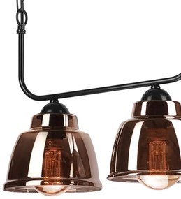 Csillár láncon MARIO 2xE27/60W/230V sárgaréz