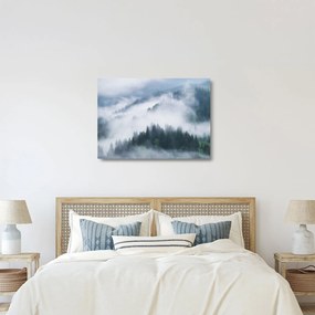 Kép - Fák a ködben (üvegen) (70x50 cm)
