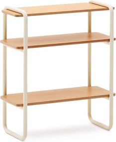 Bézs-natúr színű függő gyerek könyvespolc kőrisfa dekorral 60x70x28 cm Tinn – Kave Home