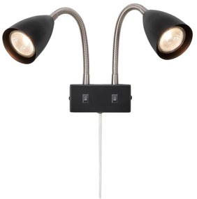 Markslöjd 108901 - Fali spotlámpa CIRO 2xGU10/7W/230V fekete