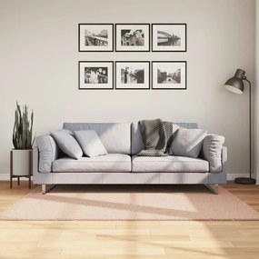 HUARTE púderszínű rövid szálú puha és mosható szőnyeg 120x170cm