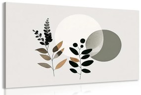 Kép minimalista levelek boho háttérrel