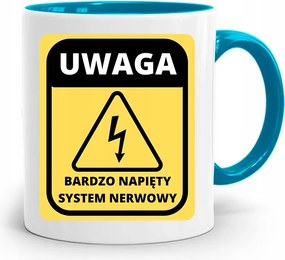 Kék Bögre Vicces Feszes Rendszer fényképes nyomtatással