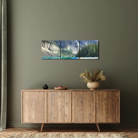 Kép - Moraine Lake (órával) (90x30 cm)