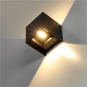 LED Kültéri fali lámpa QUERK 2xLED/3W/230V 3000K IP54 fekete