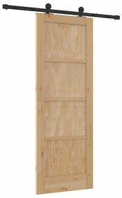 Csúszóajtó ORKDAL Természetes és fekete 73.5 x 198.5 cm