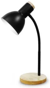 Platinet Marma asztali lámpa 1xE27 40 W, fekete