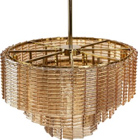 Toolight Toollight, függesztett mennyezeti lámpa 8xE14, APP1677-8CP, aranybarna, OSW-09312