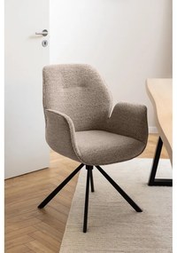 Sötétszürke kárpitozott étkezőfotel Aura – Actona