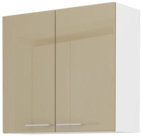 Felső konyhaszekrény Lavera 80 G 72 2F (fehér + fényes cappucino). Akció -6%. 1032378