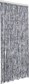 vidaXL ezüstszínű zsenília rovarfüggöny 90 x 220 cm