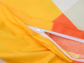 Renforcé pamut ágynemű ORANGE KUBE színes Ágyneműhuzat mérete: 70 x 90 cm | 140 x 200 cm