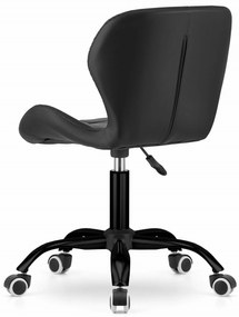 AKCIÓ Fekete irodai szék NOTO ökobőrből II. osztály