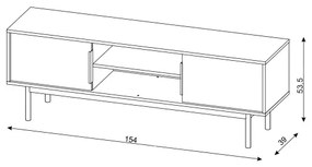 ELI TV-állvány fekete