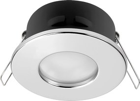 Halogén lámpatest légmentesen záródó GU10 IP44 fürdőszobai betét Króm