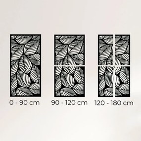 Fából készült falfestmény levelekkel | FLORS