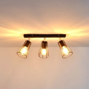 LED Spotlámpa TUBE II 3xE27/15W/230V fekete