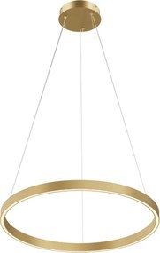 MAYTONI MOD058PL-L32BSK RIM Modern Led Függesztett Lámpa Fehér, Sárgaréz LED IP20