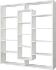 Ample könyvespolc, fehér, 125 cm