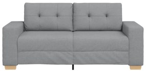 világosszürke szövet loveseat kanapé 140 cm