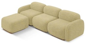 Sárga moduláris sarokkanapé (variálható sarok) Ailani – Makamii