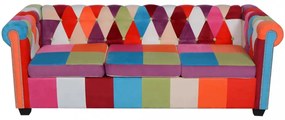 3 személyes szövet Chesterfield kanapé