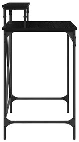 vidaXL Asztal Fekete tölgy 80 x 50 x 90 cm Faanyag