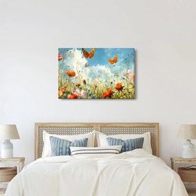 Kép - Pillangók a nyári réten (90x60 cm)