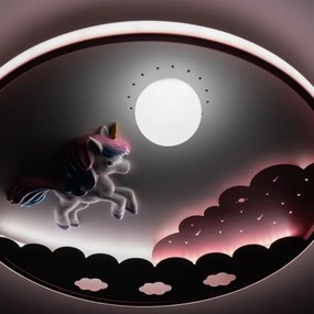 Brilagi -LED dimmelhető gyerekszobai mennyezeti lámpa UNICORN LED/68W/230V 3000-6000K+távirányító