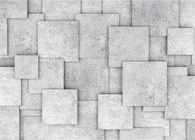 Kép - Betoncsempék absztrakciója (üvegen) (70x50 cm)