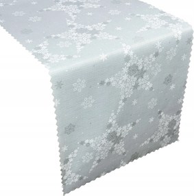 Foltálló Futópad Karácsonyi Szenteste Szürke Ezüst Hó 40x120 cm