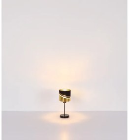 Globo 54046T - Asztali lámpa OR 1xE27/40W/230V átm. 16 cm fekete/arany